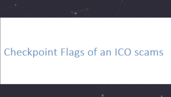 Checkpoint Flags of an ICO scams