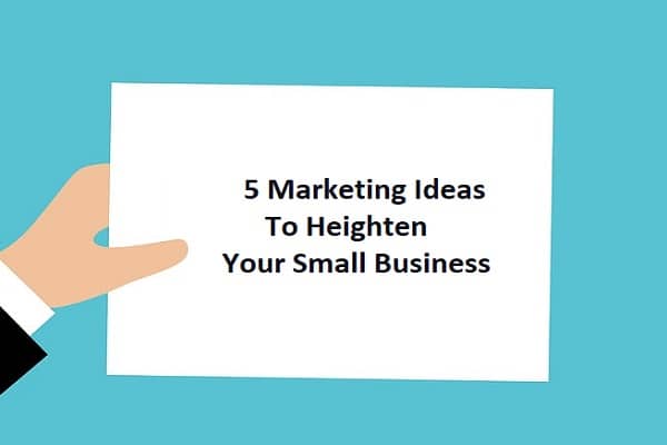 5 Marketing Ideas To Heighten Your Small Business In 2020-21