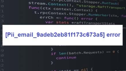[Pii_email_9adeb2eb81f173c673a5] error |  How to solve