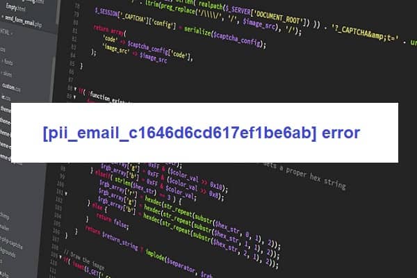 [pii_email_c1646d6cd617ef1be6ab] error | Steps to fix