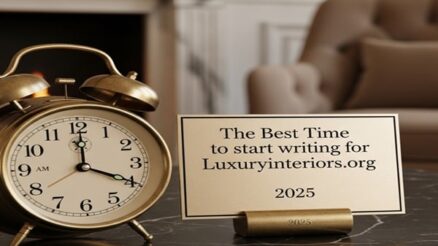 The Best Time to start writing for luxuryinteriors.org 2025