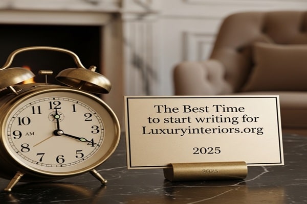 The Best Time to start writing for luxuryinteriors.org 2025
